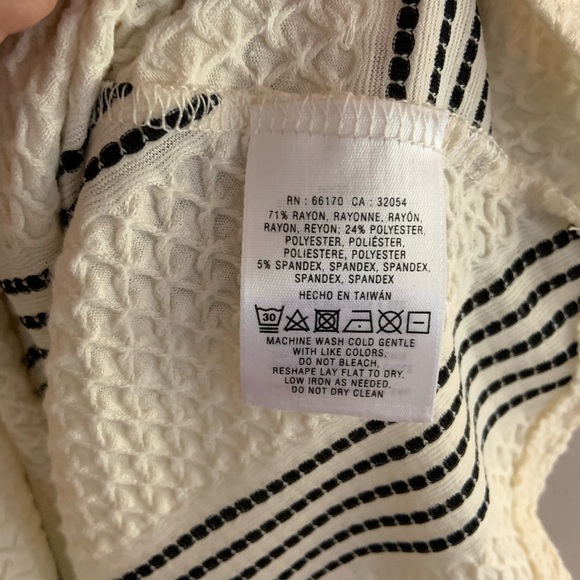 Anthropologie Postmark Striped Peplum Top Small - Picture 5 of 6